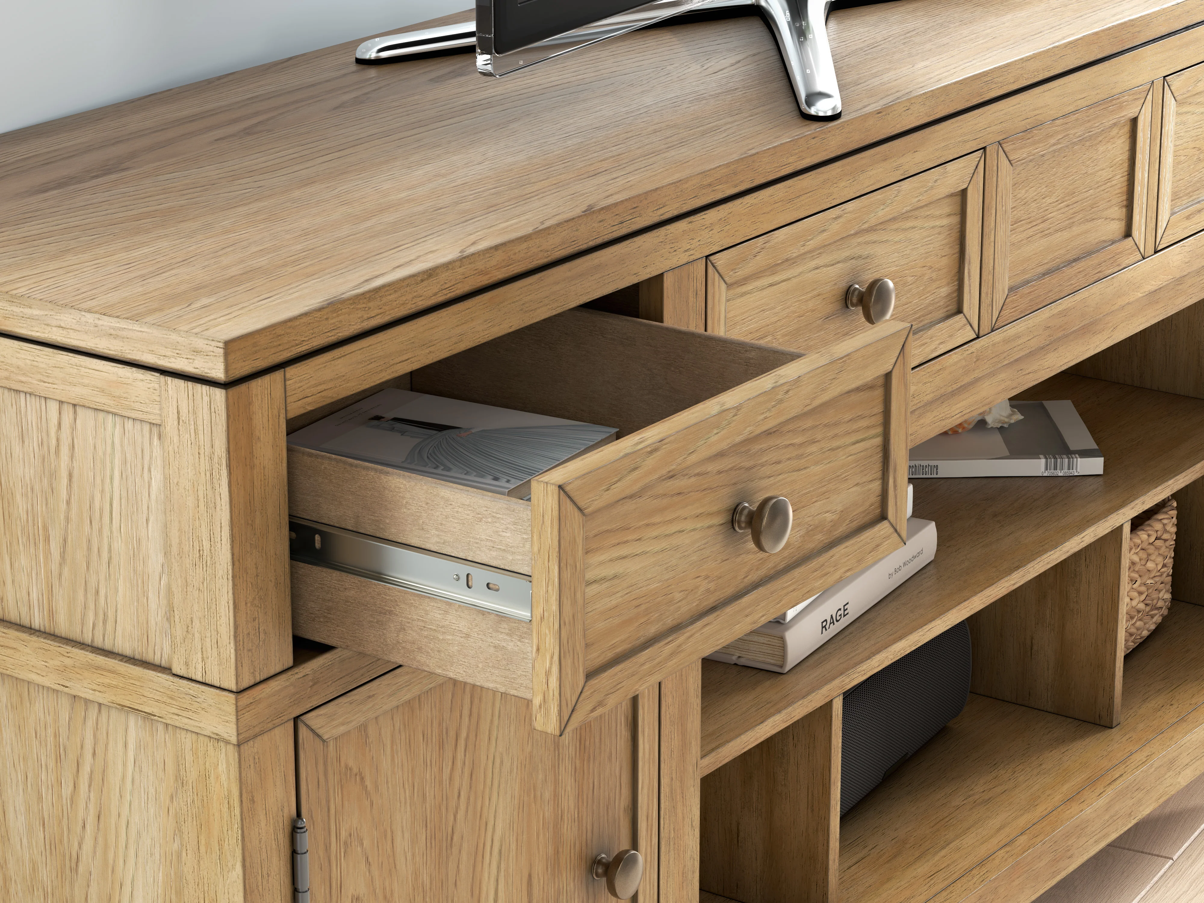 Sharlance XL TV Stand With Fireplace Option - Image 6