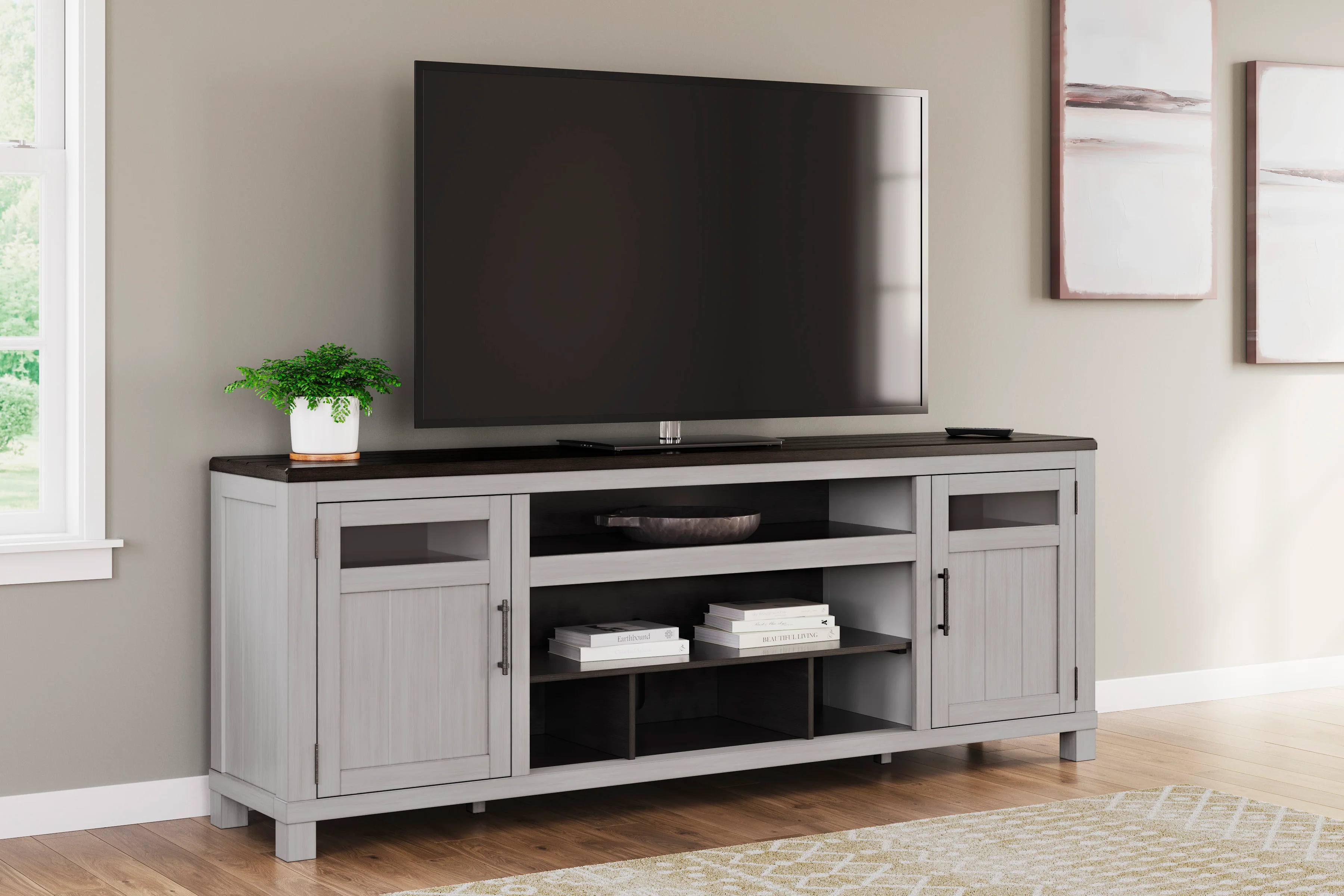 Dardorn XL TV Stand With Fireplace Option