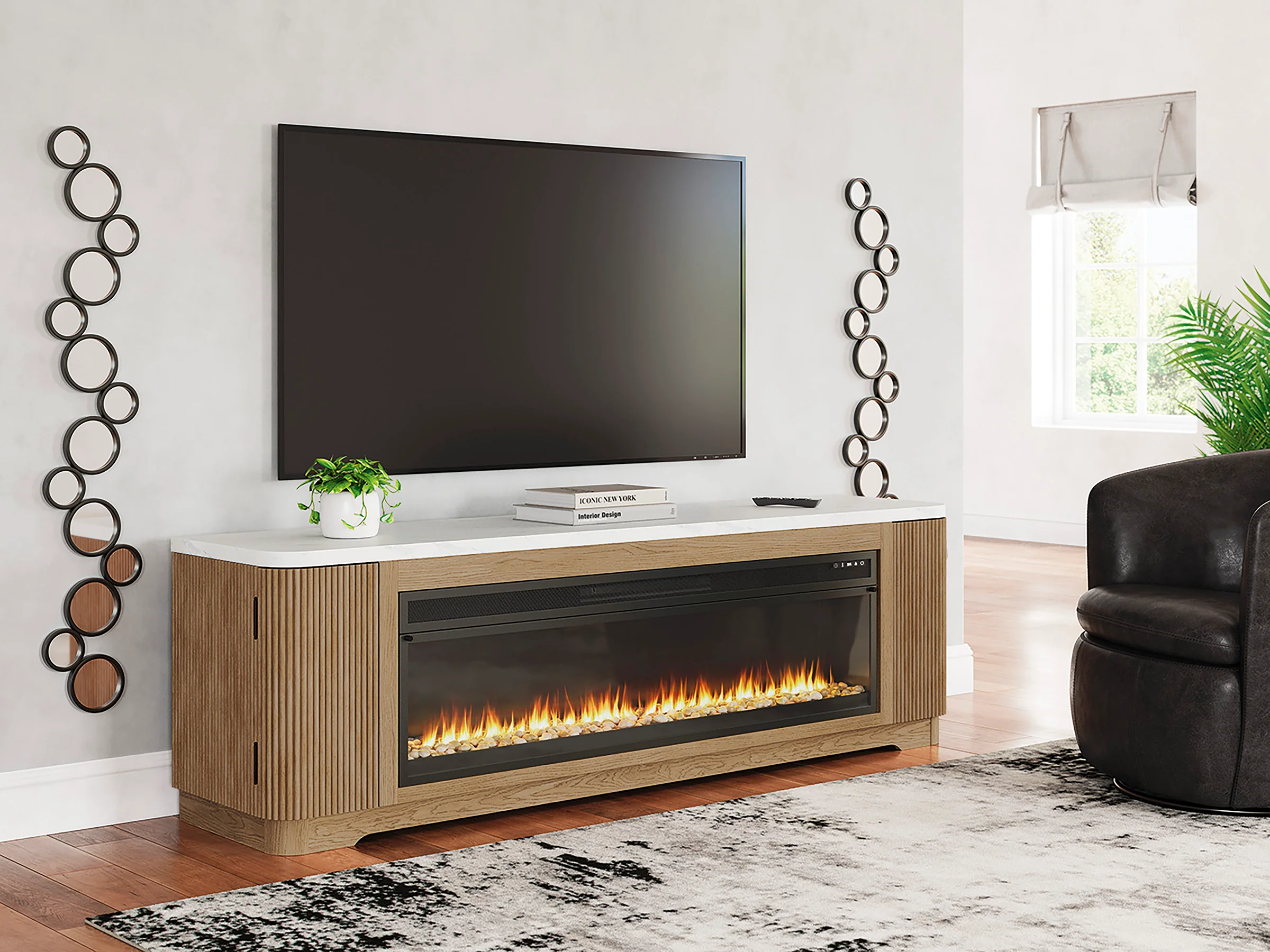 Camdill XL TV Stand With Fireplace Option - Image 10