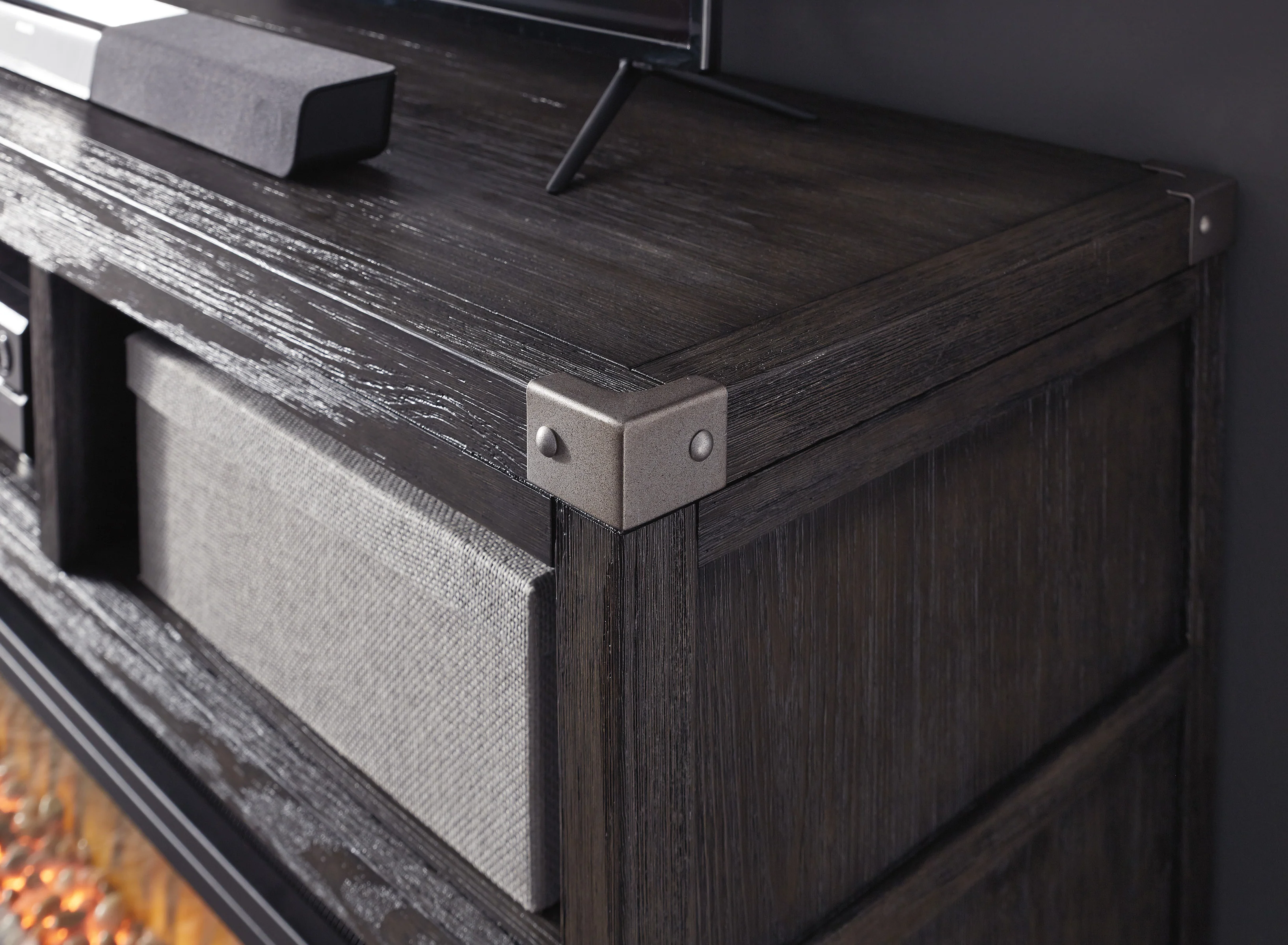 Todoe LG TV Stand With Fireplace Option - Image 3