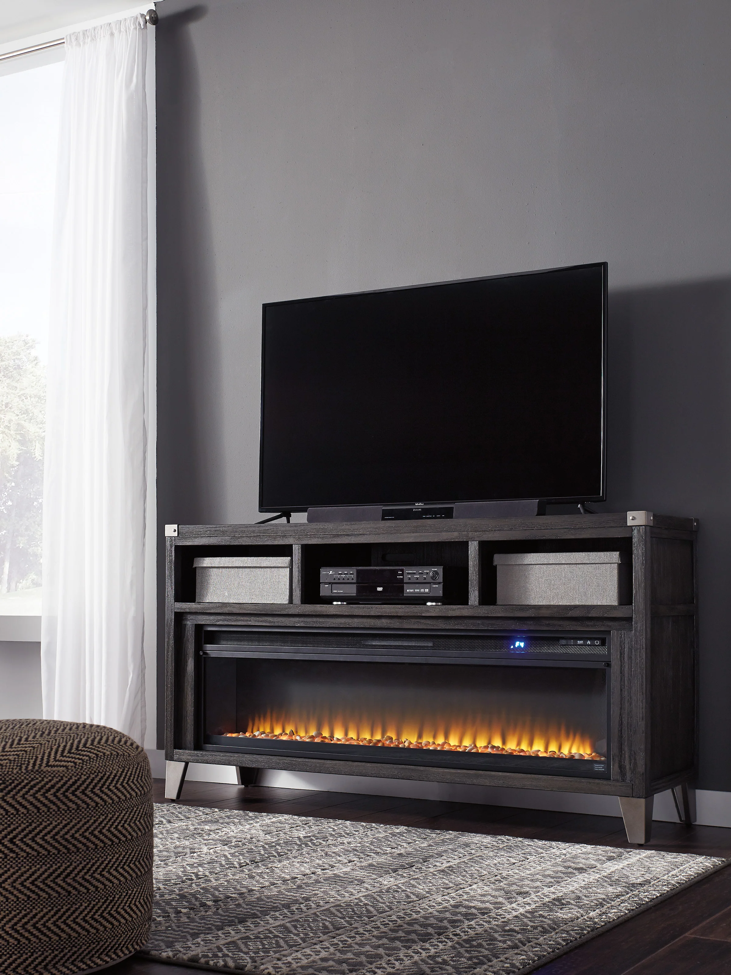 Todoe LG TV Stand With Fireplace Option - Image 5