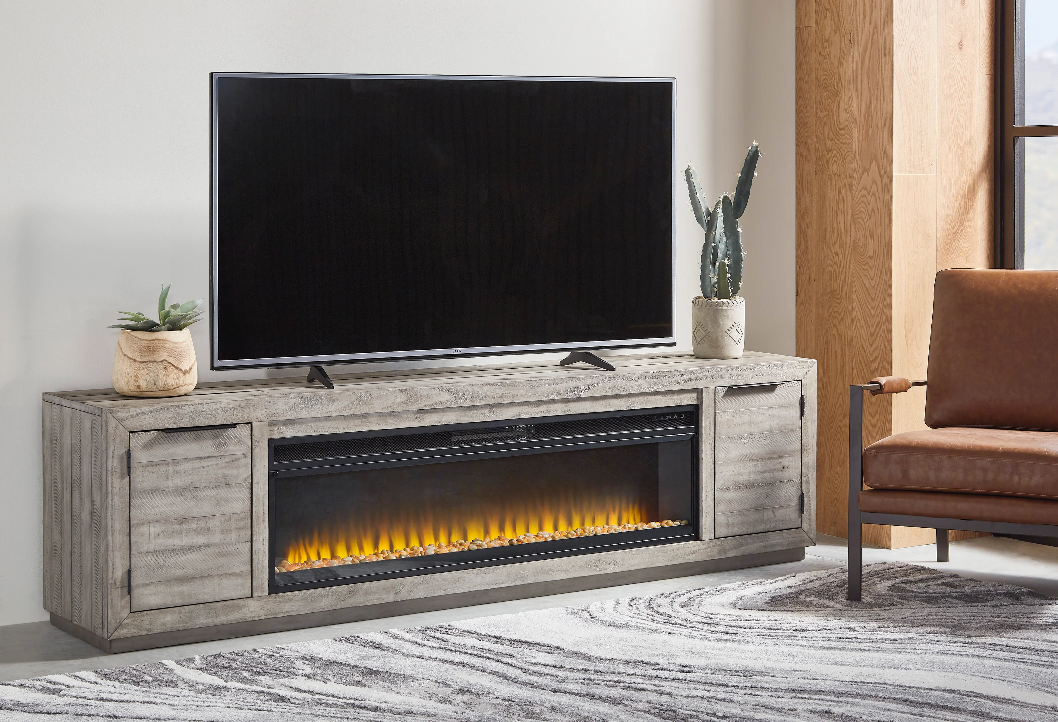 Naydell XL TV Stand With Fireplace Option - Image 8